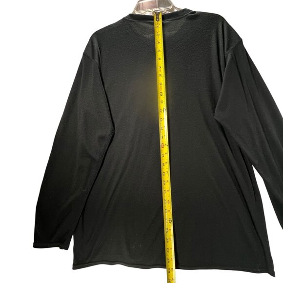 Vtg Patagonia Capilene Black Henley Shirt Snap Large Base Layer Long Sleeve USA - Picture 9 of 9